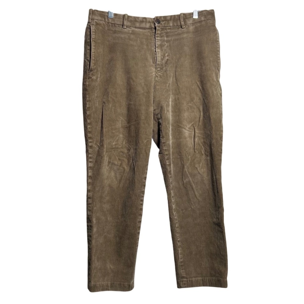 Uniqlo Mens Corduroy Pants Tan Brown Size M 30-33 Inch Waist 321-463954